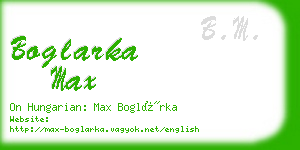 boglarka max business card